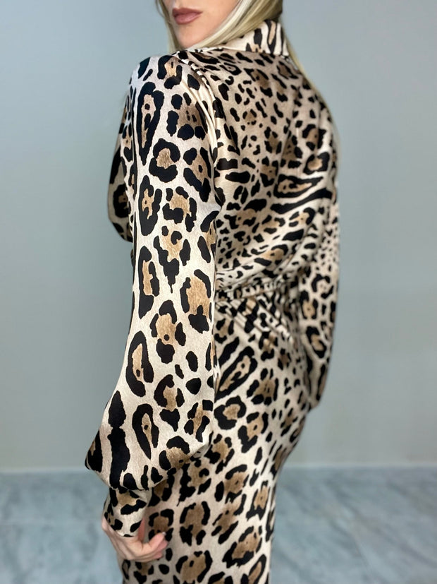 Blusa Silk Leopard - Geishaloren